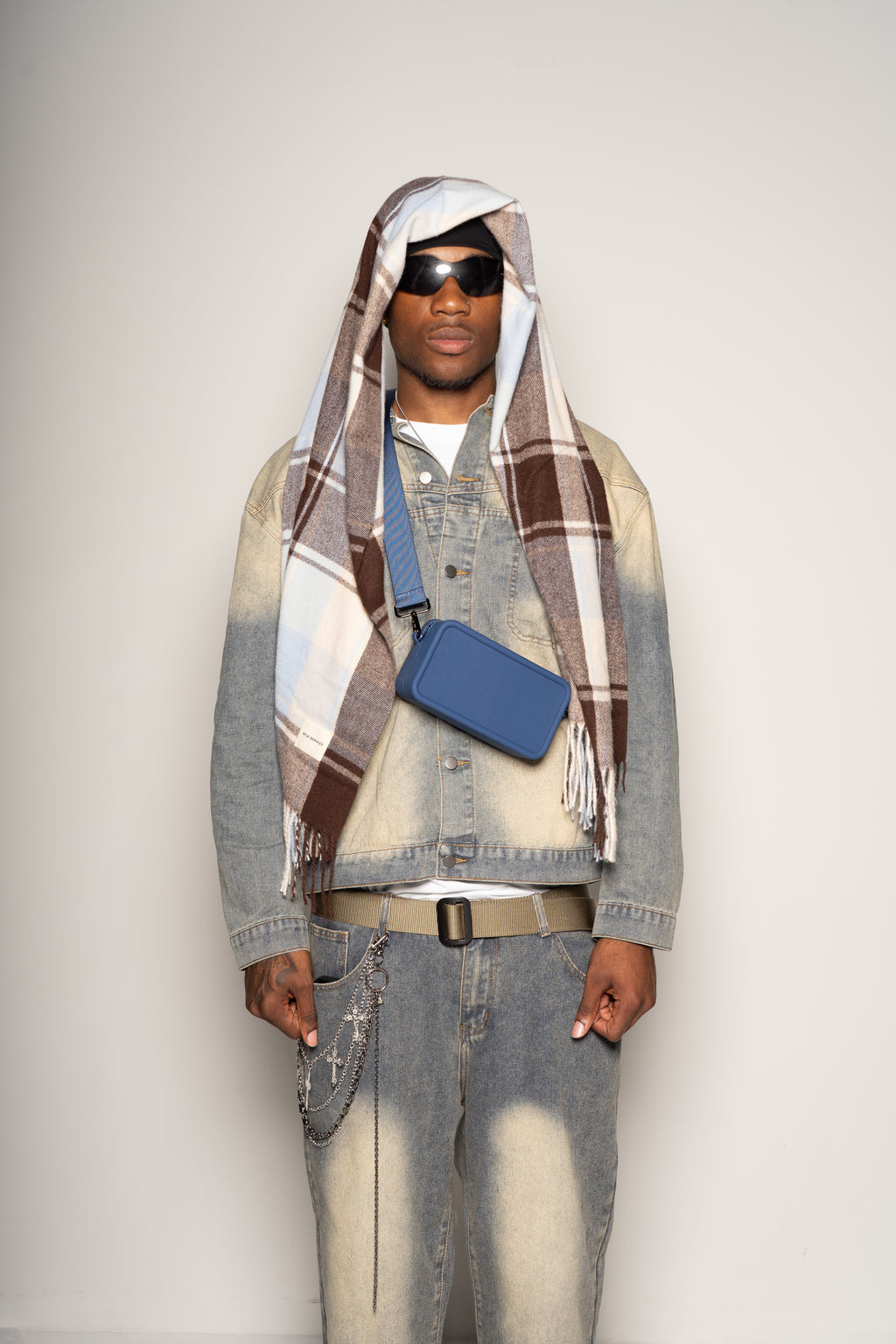 Auguri Men Crossbody Bag Blue