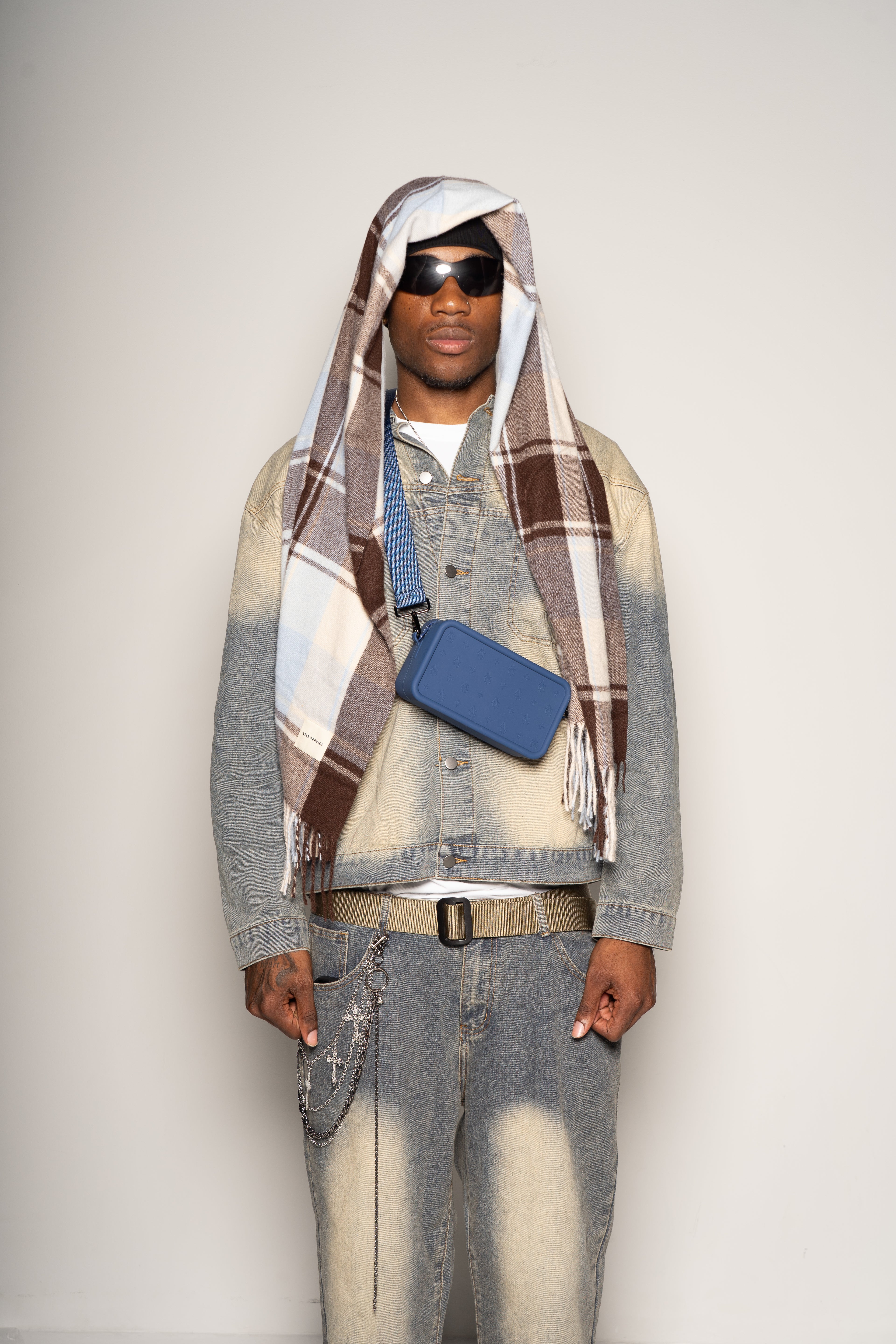 Auguri Men Crossbody Bag Blue