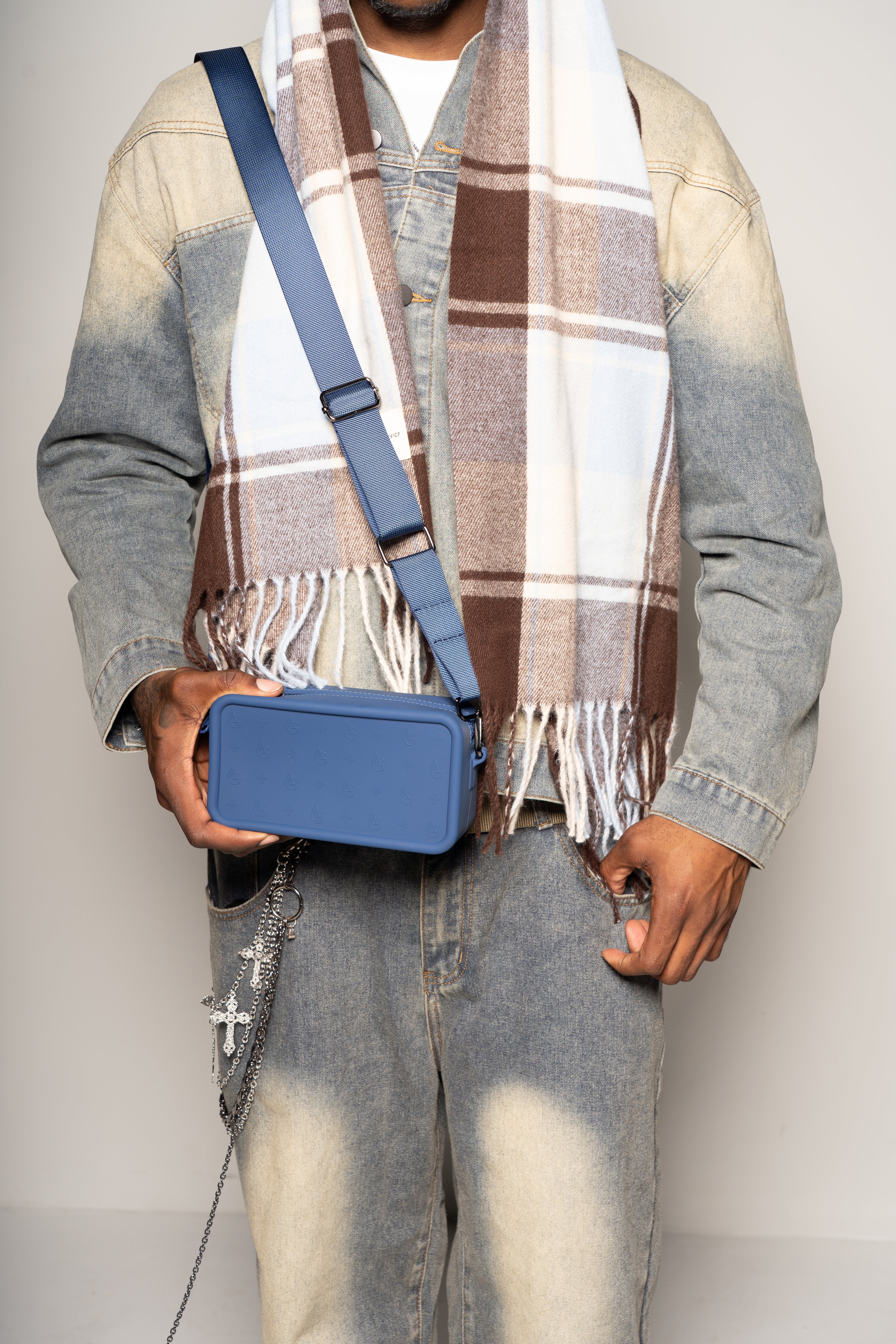 Auguri Men Crossbody Bag Blue